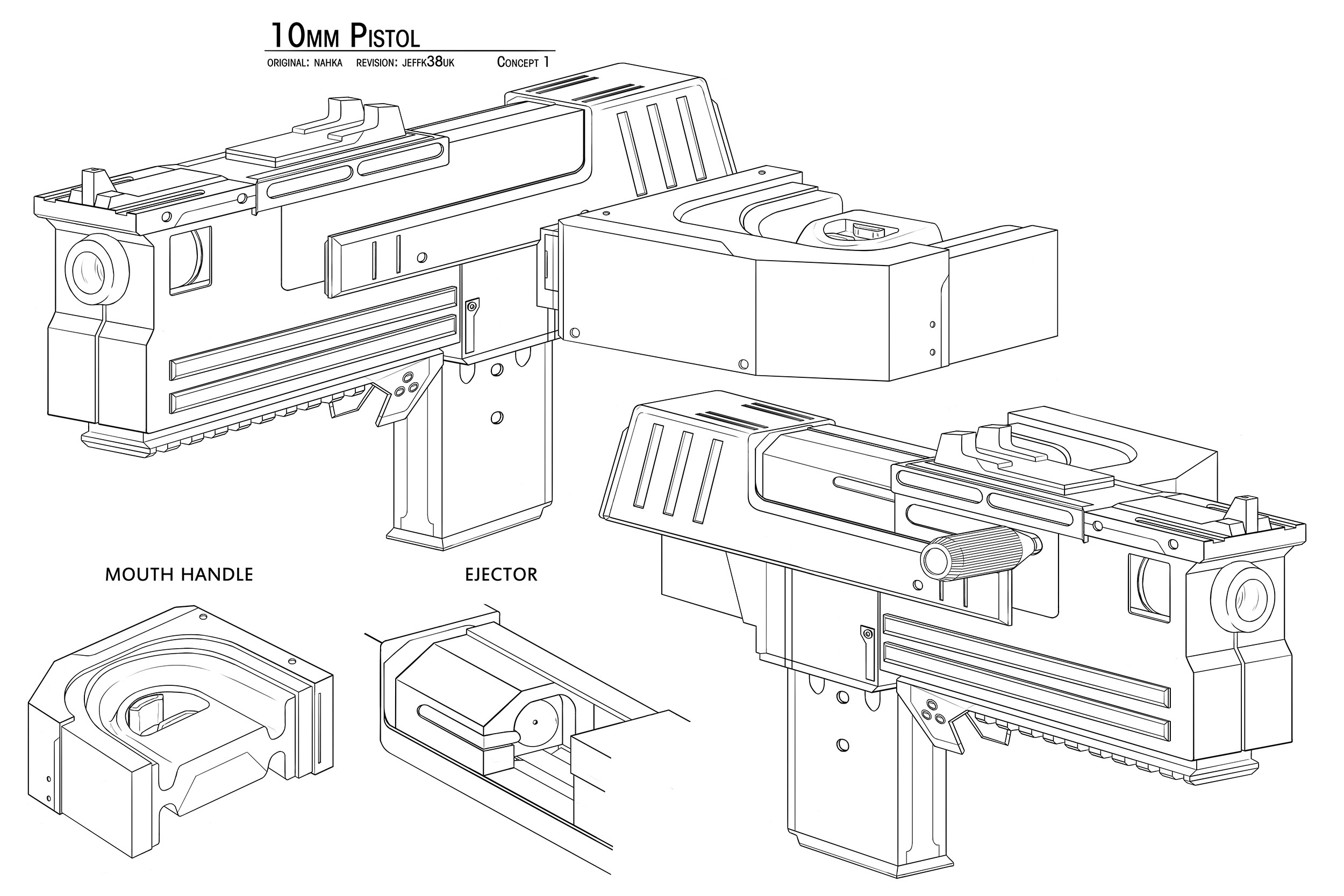 10mm pistol concept